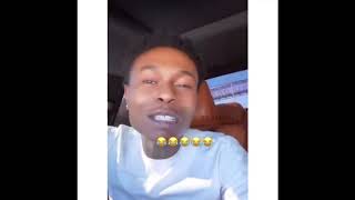 NBA Big B Diss King Von IG Live  NERD FOOTAGE [upl. by Nelluc]