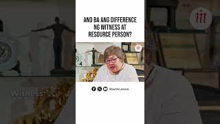 Ano ba ang difference ng Witness at Resource Person [upl. by Gaidano]