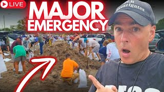 MAJOR EMERGENCY Florida SANDBAGS Hurricane Milton LIVE [upl. by Strader]