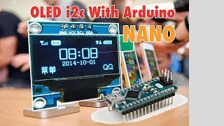 OLED I2C Display With Arduino Nano tutorial [upl. by Ylime297]