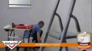 How to  Voorstrijk Fixeer  Alabastine [upl. by Anawed469]