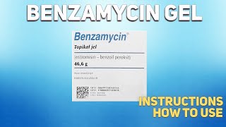 Benzamycin gel how to use treatment of moderate acne [upl. by Naashar]