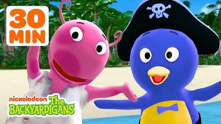 Uniqua amp Pablos Castaways amp Pirate Island Adventures  30 Minute Compilation  The Backyardigans [upl. by Tamanaha]