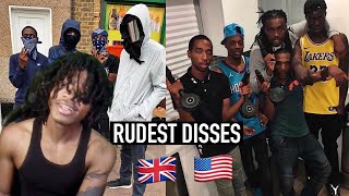 Rudest Drill Disses UK v US REACTION [upl. by Lesiram592]