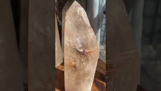 Rutilated polished Crystal over 3 kilos rutilequartz [upl. by Nannaihr14]