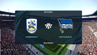 Huddersfield Town vs Hertha Berlin 25072024 Club Friendlies PES 2021 [upl. by Relyhs]