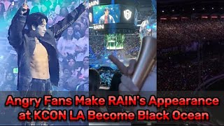 Angry Fans Make RAINs Appearance at KCON LA 2023 Become Black Ocean [upl. by Elehcor]