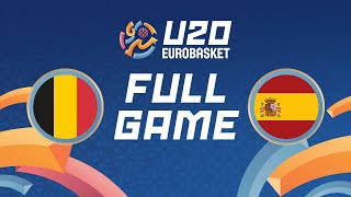 Group Phase  Belgium v Spain  Full Basketball Game  FIBA U20 EuroBasket 2024 [upl. by Aihseit]