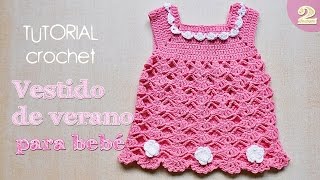 Como tejer vestido a crochet para bebe 22 [upl. by Phyl300]