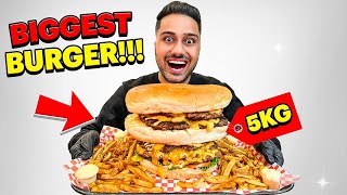 سنگین ترین برگر کانادا رو سفارش دادم🤯🍔  Mega Size Burger [upl. by Aderb]