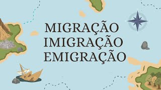 Migração emigração e imigração Qual a diferença  Professora Jonilde [upl. by Tica]