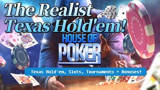 House of Poker Trailer AndroidiOS ENG  The Realist Texas Holdem [upl. by Selrahcnhoj]