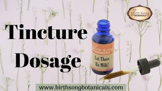 Herbal Tincture Dosage Guide for Children and Adults How to Properly Dose an Herbal Tincture [upl. by Rigby684]