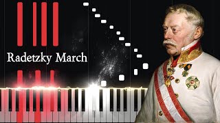 Radetzky March  Johann Strauss I Piano Tutorial [upl. by Neerual999]