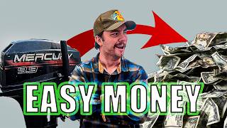 How I Flip Boat Motors for Cash to PAY MY BILLS Side Hustle [upl. by Htebharas474]