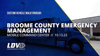 Broome County Emergency Management NY Mobile Command Center [upl. by Nytsyrk804]