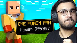 MINECRAFT BUT I AM ONE PUNCH MAN  RAWKNEE [upl. by Brothers]