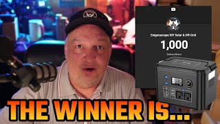 1000 Subscribers Powkey 350w Power Station Giveaway Winner is [upl. by Lezley]