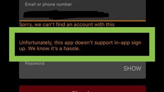 Unfortunately This App Doesnt Support InApp Sign Up Problem On Netflix In iPhone  In Hindi [upl. by Kafka]