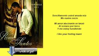 Necio  Romeo Santos Ft Santana  Letra [upl. by Nesiaj]