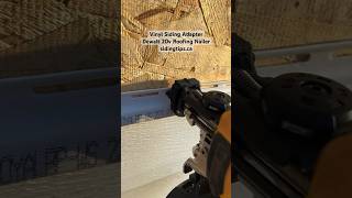 How the Siding Tips vinyl siding adapter tip works on the Dewalt 20 volt roofing nailer [upl. by Galatea]