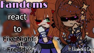 My FAVORITE FANDOMS react to each other  Part 1 Five Nights at Freddys  MY AU [upl. by Akihdar]