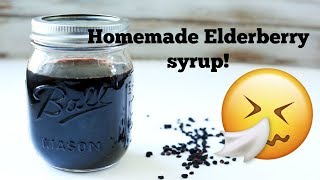 Homemade Simple Elderberry Syrup for cold amp flu [upl. by Tertia984]