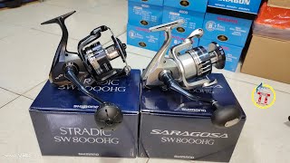 Rewiew 2 Đòng Máy Câu Cao Cấp Shimano Stradic SW8000HG Shimano Saragosa SW8000HG [upl. by Nickolas]