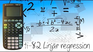 ti82 Linjär regression matte 2 [upl. by Llenram]