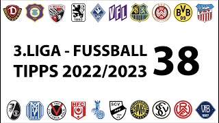 FussballTipps 3Liga  38Spieltag  Saison 20222023 [upl. by Joshi]