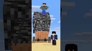 HELP Herobrine To Power Up With Bigger And Bigger Bedrock friendship shorts trending anime [upl. by Lebanna]