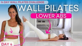 Wall Pilates Workout for Weight Loss  Beginner Friendly  Day 4  Pilates Low Ab Workout [upl. by Ecirp748]