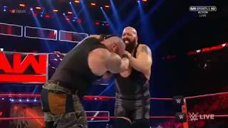 Ring Collapses during Big Show vs Braun Strowman Raw April 17 2017 [upl. by Aivan364]