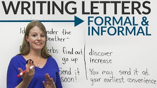 Writing Letters formal amp informal English [upl. by Ielhsa]