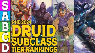 2024 Druid Subclass Tier Rankings for DampD 5e [upl. by Ejroj]