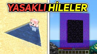 Minecraftın İLLEGAL EFSANELERİNİ TEST ETTİM [upl. by Ayila673]