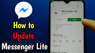 How to Update Messenger Lite [upl. by Sacul]