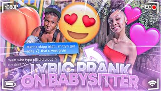 WHOHEEM  “Lets Link”  LYRIC PRANK ON BABYSITTER 😍 GONE RIGHT [upl. by Natal]