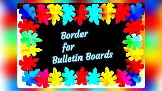 Create a Crafty Bulletin Board Border in MinutesBorders for Decoration Classroom Board [upl. by Alexio]