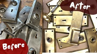 Changing Metal to Brass— with a 12 tool Easy DIY Brass Plating [upl. by Labina]