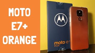 Motorola E7 Plus Twilight Orange Unboxing and Impressions [upl. by Eninnej576]