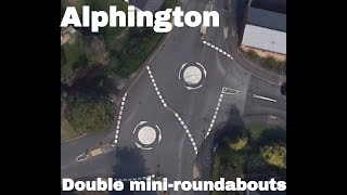 Alphington double mini roundabouts [upl. by Avirt16]