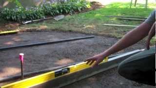 How to Build a Bluestone Patio Part One [upl. by Hilbert287]