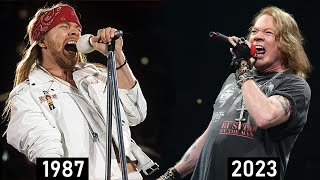 Axl Rose Guns N Roses  Sweet Child O Mine VOICE EVOLUTION [upl. by Assen]