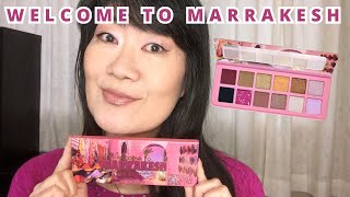 WELCOME TO MARRAKESH  Essence eyeshadow palette  Swatches amp First Impressions  Over 50 Makeup [upl. by Ereveneug]