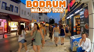 Bodrum City Center Walking Tour at Night  August 2023 MuğlaTurkey [upl. by Chen]