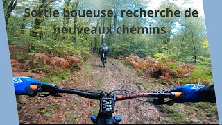 Sortie VTT d’automnerecherche de nouveaux singletrack mudriding mtb adventuremode [upl. by Marna320]