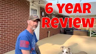 How To Paint A Deck With Behr DeckOver  6 Year REVIEW [upl. by Acimak232]