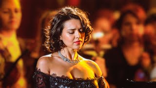 Khatia Buniatishvili Mozart Piano Concerto No 23 II Adagio [upl. by Nwahsear]