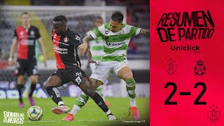 Resumen Uniclick Atlas FC 2  2 Club Santos  Jornada 4  Clausura 2023 [upl. by Nancie]